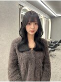 【柿本真優】韓国ヘア/暗髪ヘア/前髪カット/博多美容室