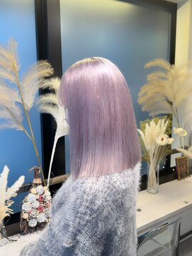 シンシェアサロン 原宿店(Qin shaire salon) ラベンダーカラー ハイトーン ケアブリーチ