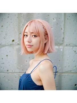 エイル(Ail) 30代・40代・50代ミルクティーベージュ×レイヤーセミ