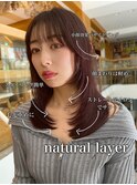 くびレイヤー/レイヤーカット/顔周りカット/グレージュ/20代30代