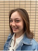 ツヤサラ切りっぱなしボブ