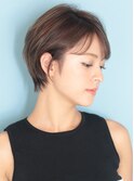 40代50代小顔前髪イメチェンアンブレラカラーショート