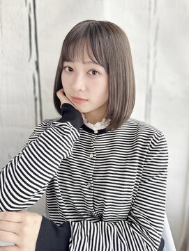 ナル 宇都宮(nalu) ナチュラルストレートボブスタイル