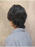 スペインカール韓国マッシュ波打ちパーマ_ba492411