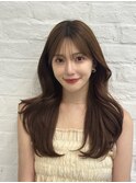 韓国スタイル/ナチュラルくびれヘア_くびれ巻き_レイヤーカット