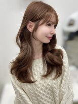パルス ヨコハマ(PULSE yokohama)&nbsp;ミディアムレイヤーカット外巻きくびれヘア