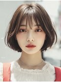 ショートボブ/ストレートボブ/前下がりボブ髪質改善20代30代40代