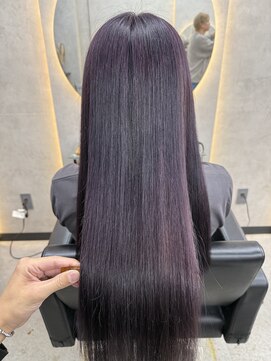 ルノン シェリー(LUNON cheliy) ホワイトグレージュミニウルフチェリーブラウンデジタルパーマ