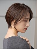 表参道白髪ぼかし髪質改善カラーウルフショートボブ40代50代60代