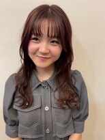 美容室ヒラトヤ 都南店&nbsp;ゆるふわウェーブロング小顔レイヤー×透明感ブラウン艶カラー