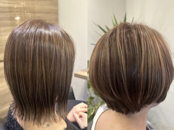 ヘアドクターベガ(hair Dr.VEGA)の写真/白髪染めハイライト×再現性の高いカットで大人の女性の魅力をUP♪ファーストグレイカラーにも◎