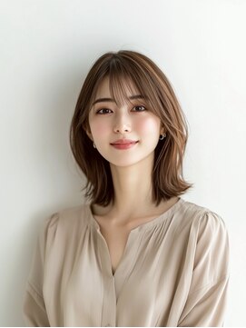 e.m.a プレミアムビューティーサロン 栄駅店(e.m.a PREMIUM BEAUTY SALON) レイヤーカット/イメチェン/外ハネボブ/美髪/ワイドバング/髪型