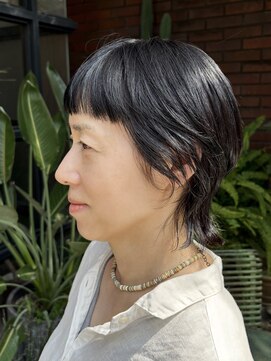 エヌヨンブンノイチ 茅ヶ崎(n1/4) 30代40代50代大人ウルフショート似合わせ小顔カット前髪あり