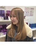 ブリーチ1~2回のミルクティーベージュ!