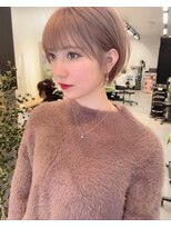 サンドパールス 仙台店(sand PALCE)&nbsp;髪質改善/大人ガーリー/似合わせカット/ショートボブ前髪/仙台
