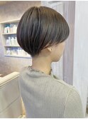 福山市Caaryハンサムショート引き締めシルエットショートヘア夏