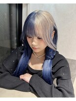 サロウィン 広島(SALOWIN)&nbsp;シルバー×ブルー×ルーツカラー×エクステ