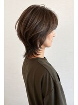 ボンド(hair salon bonD)&nbsp;骨格矯正ウルフショート×チョコレートブラウン