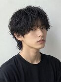 韓国風マッシュラウンドマッシュシャドウパーマニュアンスパーマ