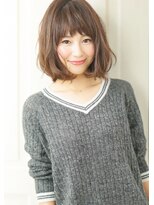 ルエ(rue)&nbsp;ナチュラルボブ前髪ありミニボブ◎20代30代40代50代ショートボブ