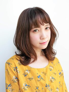 ルティア(Lutia) 小顔バング 似合わせカット アッシュブラウン★★