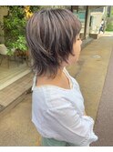 ウルフカット×グレー