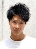 スペインカール/スパイキーショート/フェザーパーマ/フェード
