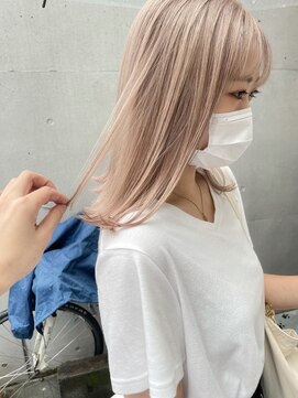 エミス バイ メルト 吉祥寺(emis by melt) 【堀惠洋平】パールベージュ　ダブルカラー　ケアブリーチ