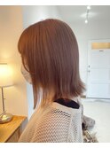 ほんのりピンクのミルクティーカラー