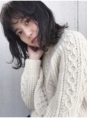 ダークトーン外ハネ×ハイライト