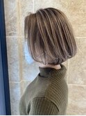 根元が伸びても気にならないボブ