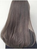 大人かわいい前髪セシルカットココアブラウンフリンジウェーブ