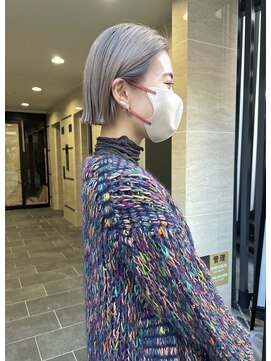 ヌープヘアーアイス(NUUP.hair ici) ホワイトベージュ×bob