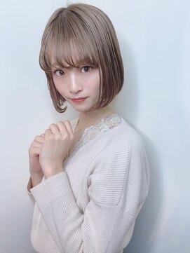 アンブルリュクス 中野(amble luxe) アッシュベージュ/イルミナカラー/髪質改善/TOKIO/中野