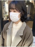 【三ツ井純】透明感カラー大人かわいいコテ巻き風パーマ簡単