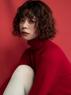 ノーム(norm) ボブくるくるパーマ顔まわり