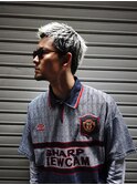 大人男子のブリーチカラー