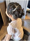 七五三　お団子　ヘアセット　辻堂