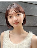 ガーデンヨコハマ(GARDEN YOKOHAMA) ミニボブ 切りっぱなし ワイドバング ローズブラウン