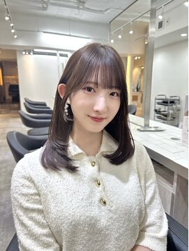 ヴィオットバイサロン(Viot by Salon) 前髪ありこなれミディイメチェンウェーブパーマアンブレラカラー