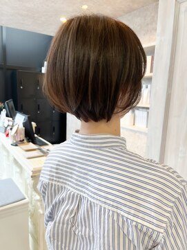 キャアリー(Caary) 福山人気丸みショートボブ20代30代40代ブリーチなし冬グレージュ