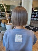 20代30代/ロブヘア/ショートボブ/ハイカラー/ケアブリーチ