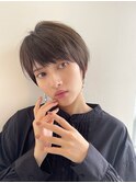 0代40代50代 ベリーショート耳かけ オリーブグレージュ カラー