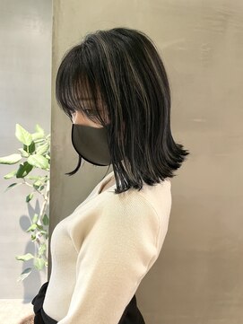 クロップ(CROP) 【CROP】ハイライト×白髪ぼかし×ボブ