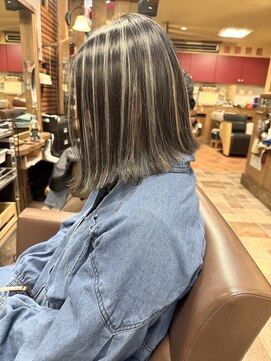 ヘアースペース エートゥーゼット(HairSpace AtoZ) コントラストハイライト/グレージュ/ハイライトカラー