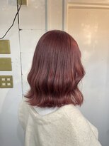 ラフ 原宿(L.a.a.g.f harajuku)&nbsp;外ハネ ボブ チェリーレッド＠原宿