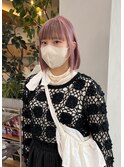 グレージュ切りっぱなしボブ前髪ありミニボブミルクティベージュ