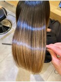 髪質改善＊ロングレイヤーグレーベージュ＊美髪【Zina船橋】