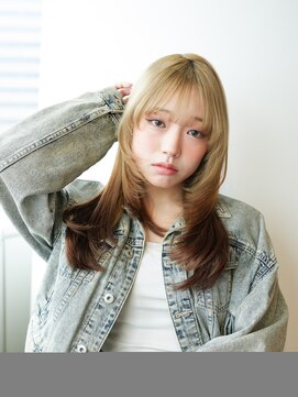 ルフュージュ バイ プロデュース 相模大野店(Refuge by Produce) シースルーバング/レイヤーカット