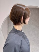 アール ヘアー デザイン(r hair design)&nbsp;小顔見せショートベージュカラーブリーチしない透明感カラー